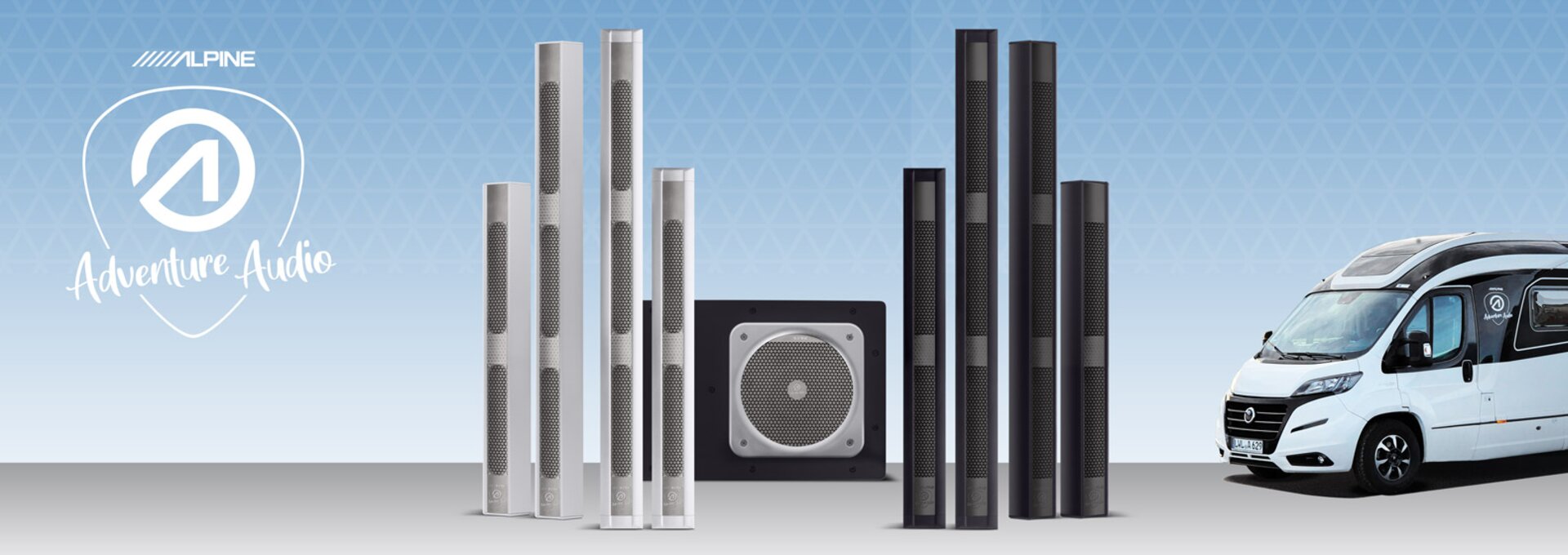 Alpine In-Wall Speakers and Surface-Mount Speakers for Motorhomes and Caravans | © ALPS ALPINE Europe GmbH Alpine In-Wall Speakers and Surface-Mount Speakers for Motorhomes and Caravans | © ALPS ALPINE Europe GmbH