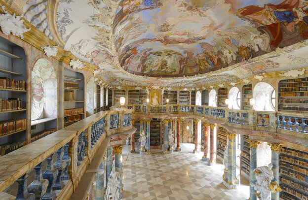 © Bibiliothekssaal Kloster Wiblingen © Oberschwaben Tourismus GmbH, Frank Müller