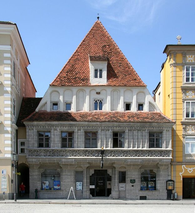 © Das "Bummerlhaus" in Steyer Foto: Dralon - Eigenes Werk, CC BY-SA 2.0 de, https://commons.wikimedia.org/w/index.php?curid=468123