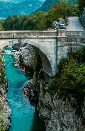 Soča Bridge, Slovenia Motorhome Route | © Soča Bridge, Foto: Janez Podnar, Pexels