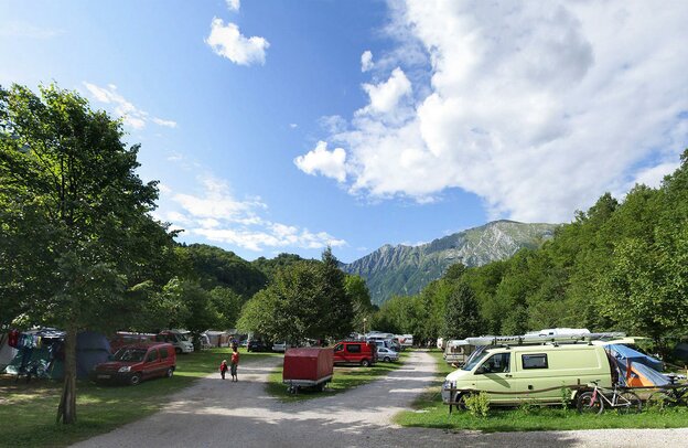Kamp Koren Kobarid, Slovenia Motorhome Route | © Kamp Koren Kobarid, Foto: Slovenia.info